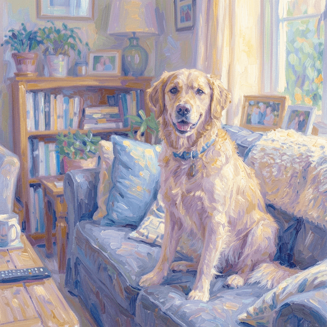 Pet Portrait - Monet Impressionism