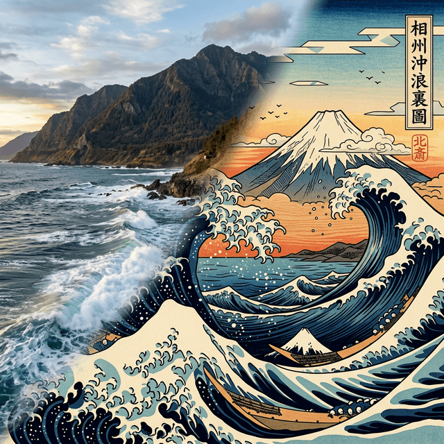 Japanese Ukiyo-e style example