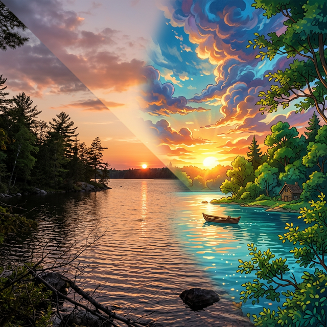 Anime Landscape — photo to art transformation