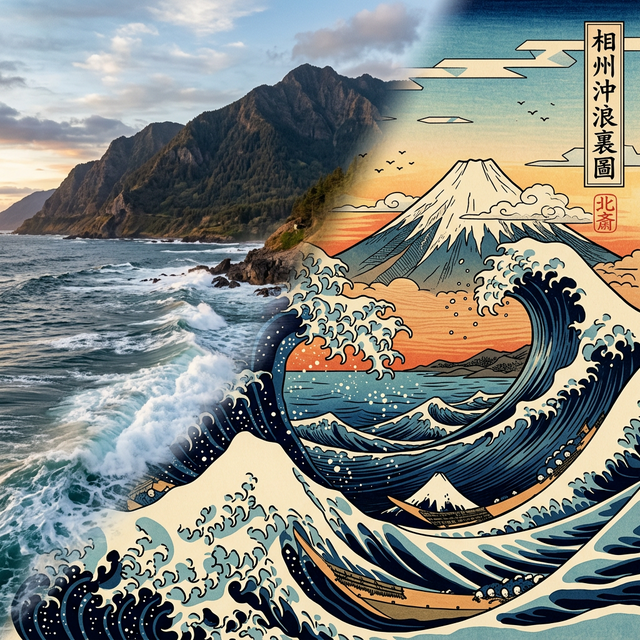 Japanese Ukiyo-e — photo to art transformation